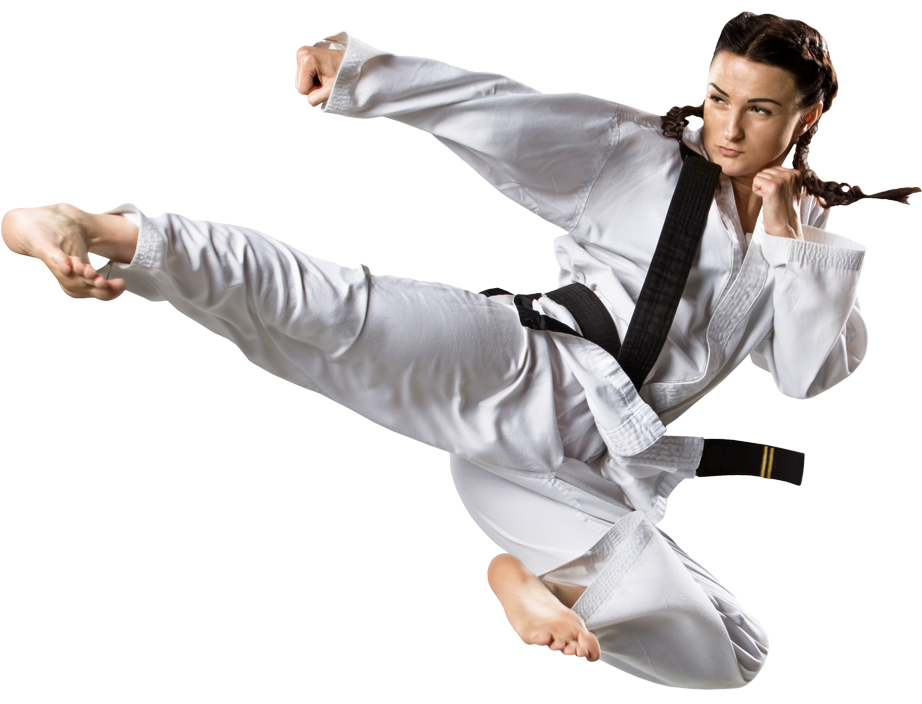 Adult Martial Arts Female Kicking